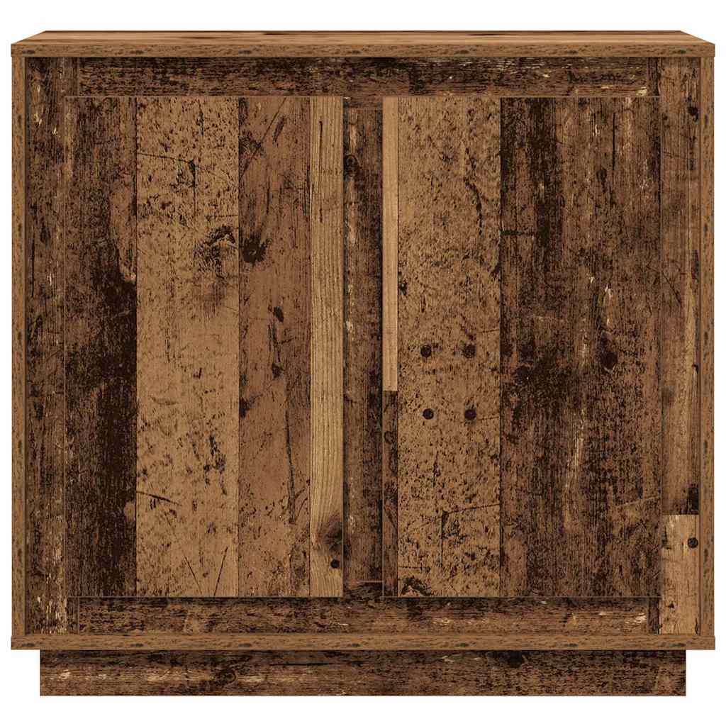Servírovací Skříň Staré Dřevo 80 X 40 X 75 Cm Kompozitní Dřevo