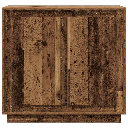 Servírovací Skříň Staré Dřevo 80 X 40 X 75 Cm Kompozitní Dřevo
