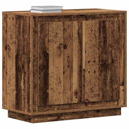 Servírovací Skříň Staré Dřevo 80 X 40 X 75 Cm Kompozitní Dřevo