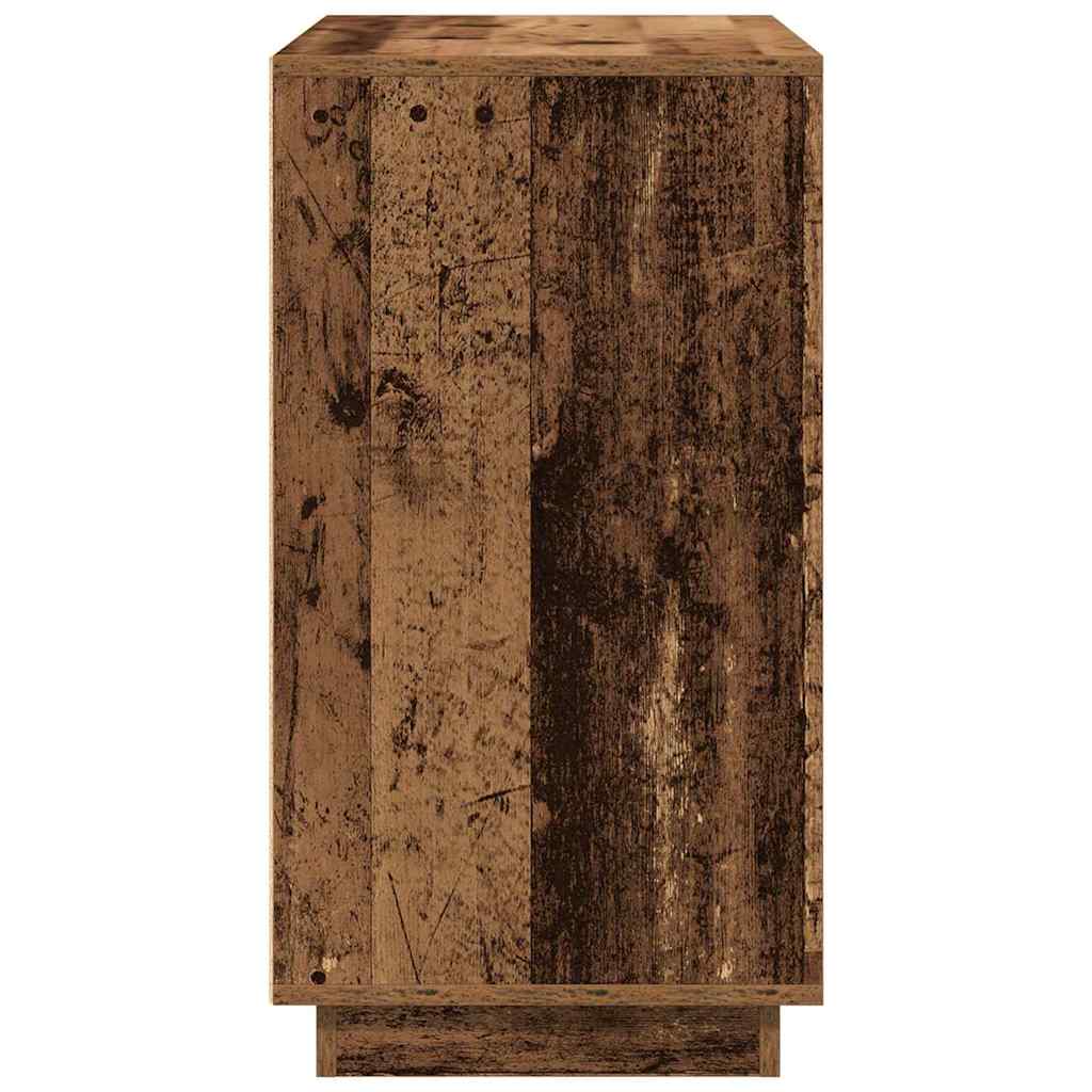 Servírovací Skříň Staré Dřevo 80 X 40 X 75 Cm Kompozitní Dřevo