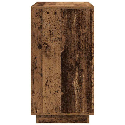 Servírovací Skříň Staré Dřevo 80 X 40 X 75 Cm Kompozitní Dřevo