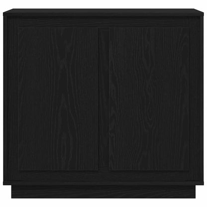 Servírovací Skříň Černý Dub 80 X 40 X 75 Cm Kompozitní Dřevo