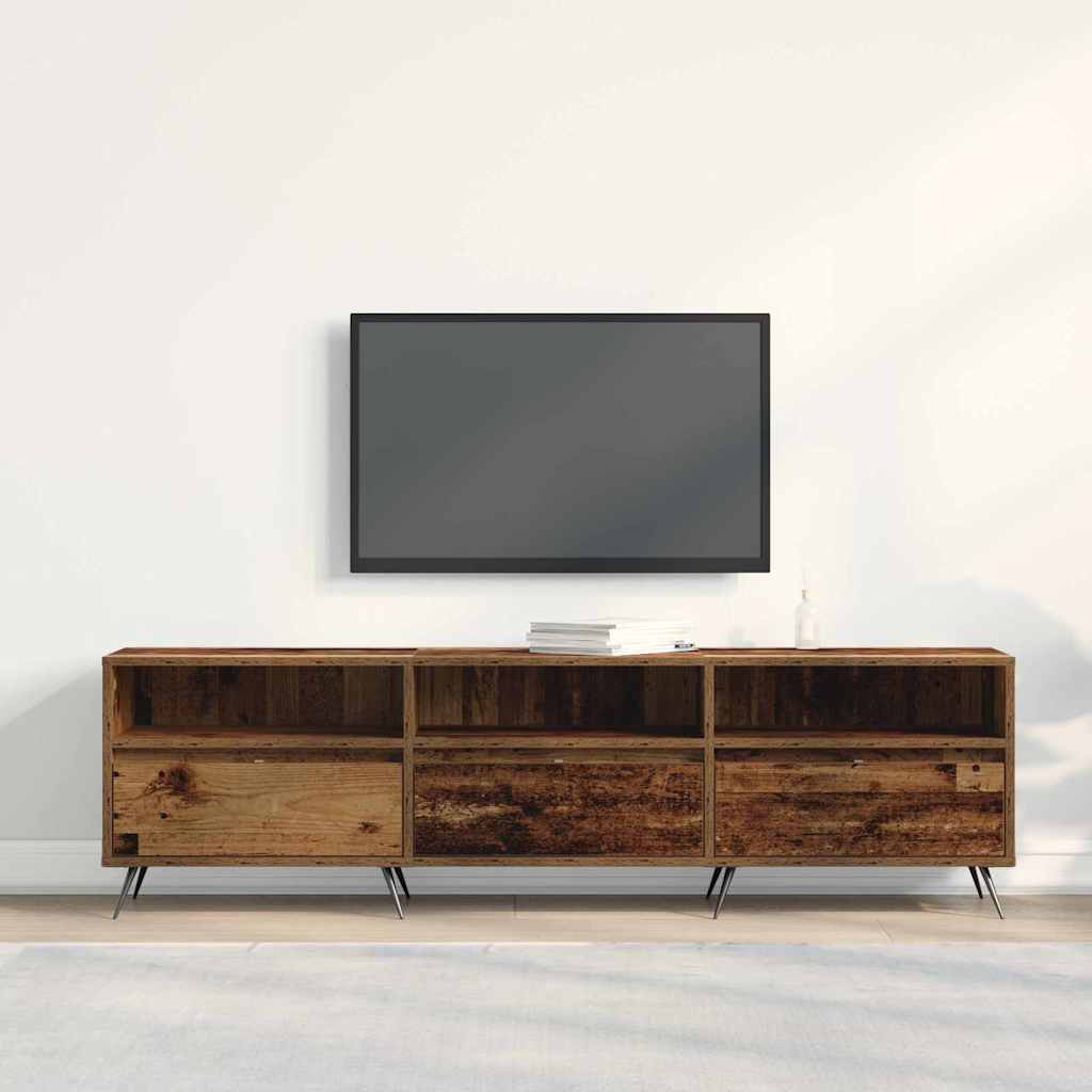 Televizní Skříň 150 X 30 X 44,5 Cm Staré Dřevo Kompozitní Dřevo