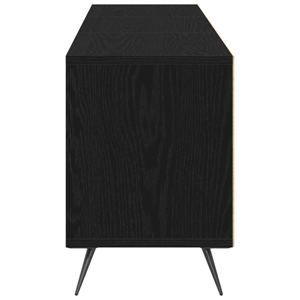 Televizní Skříň 150 X 30 X 44,5 Cm Černý Dub Kompozitní Dřevo