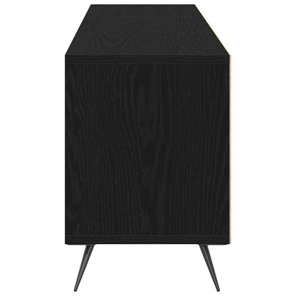Televizní Skříň 150 X 30 X 44,5 Cm Černý Dub Kompozitní Dřevo
