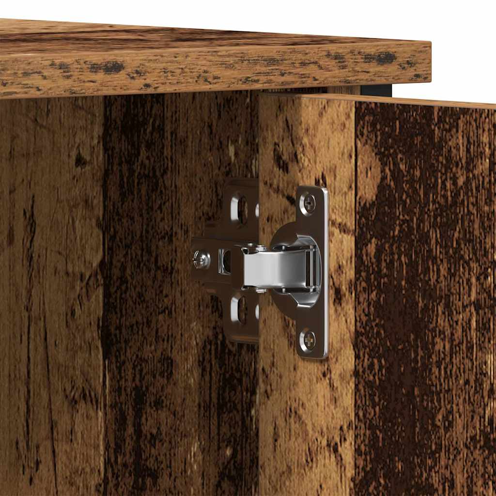 Televizní Skříň 100 X 40 X 50 Cm Staré Dřevo Kompozitní Dřevo