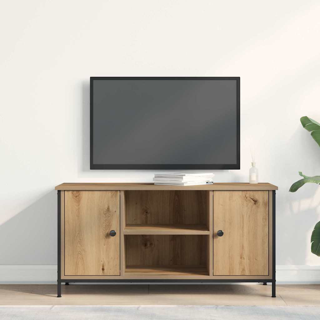 Televizní Skříň 100 X 40 X 50 Cm Dub Artisan Kompozitní Dřevo