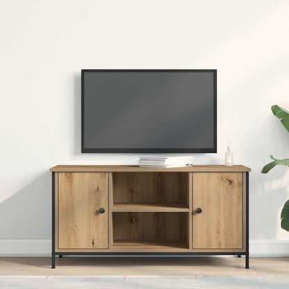 Televizní Skříň 100 X 40 X 50 Cm Dub Artisan Kompozitní Dřevo