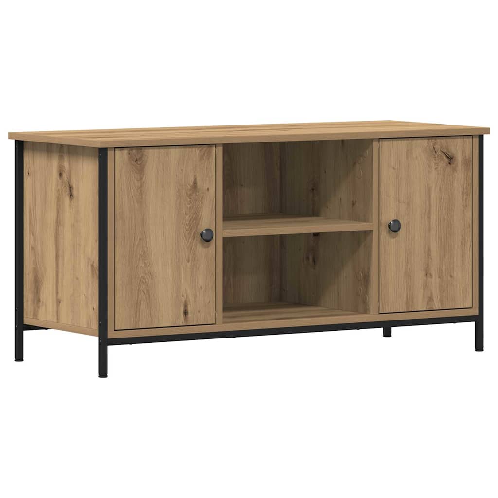 Televizní Skříň 100 X 40 X 50 Cm Dub Artisan Kompozitní Dřevo