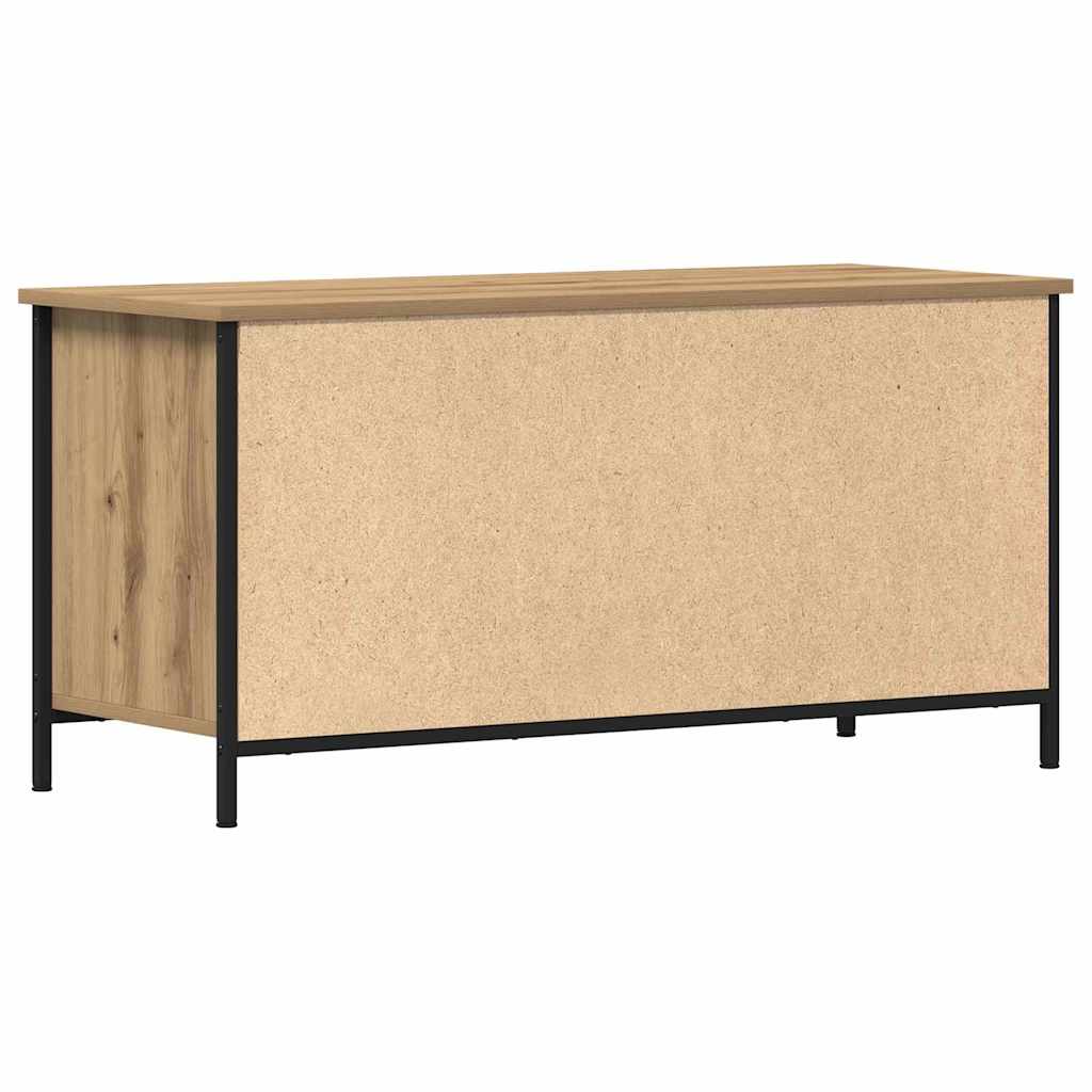 Televizní Skříň 100 X 40 X 50 Cm Dub Artisan Kompozitní Dřevo