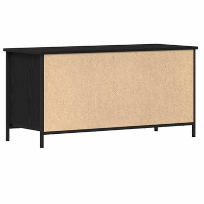 Televizní Skříň 100 X 40 X 50 Cm Černý Dub Kompozitní Dřevo