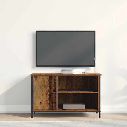 Televizní Skříň 80 X 40 X 50 Cm Staré Dřevo Kompozitní Dřevo