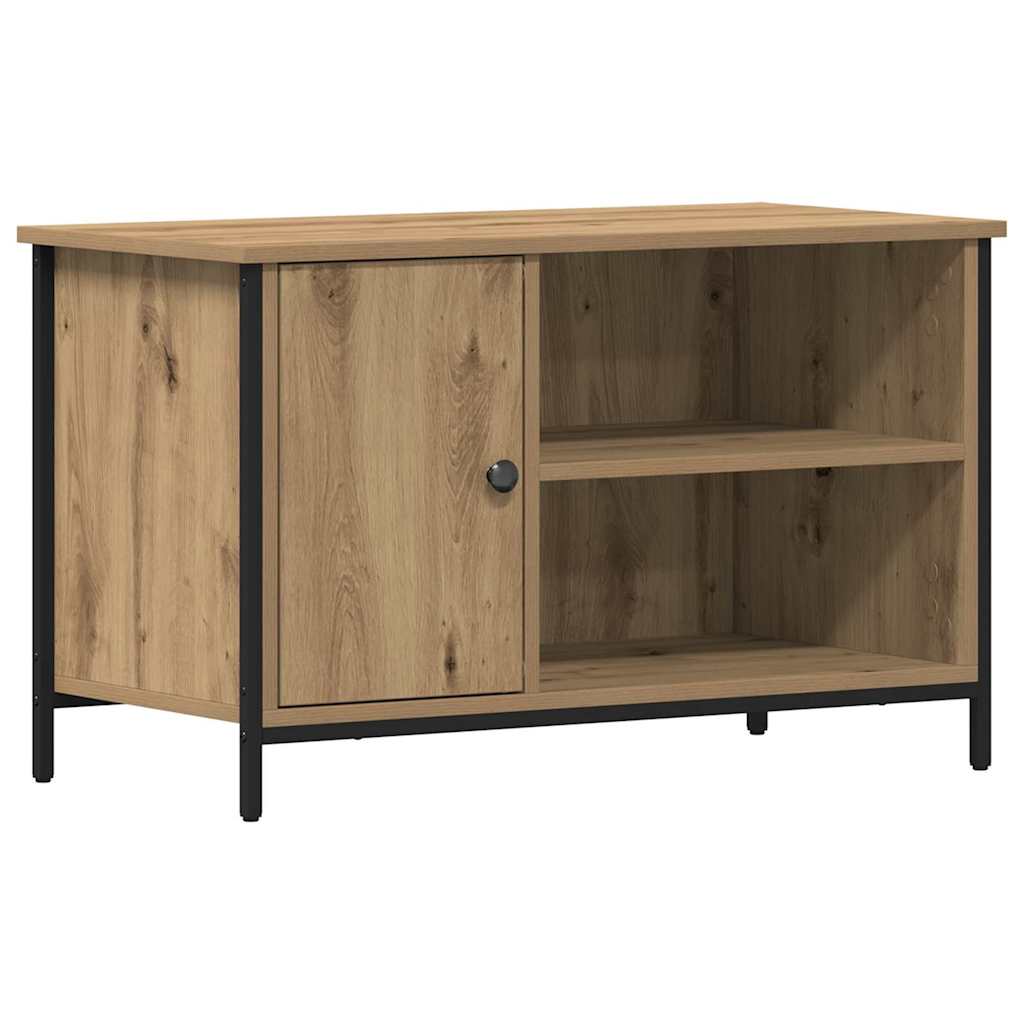Televizní Skříň 80 X 40 X 50 Cm Dub Artisan Kompozitní Dřevo