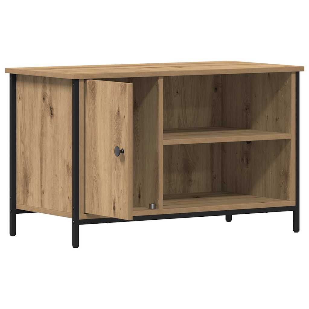 Televizní Skříň 80 X 40 X 50 Cm Dub Artisan Kompozitní Dřevo