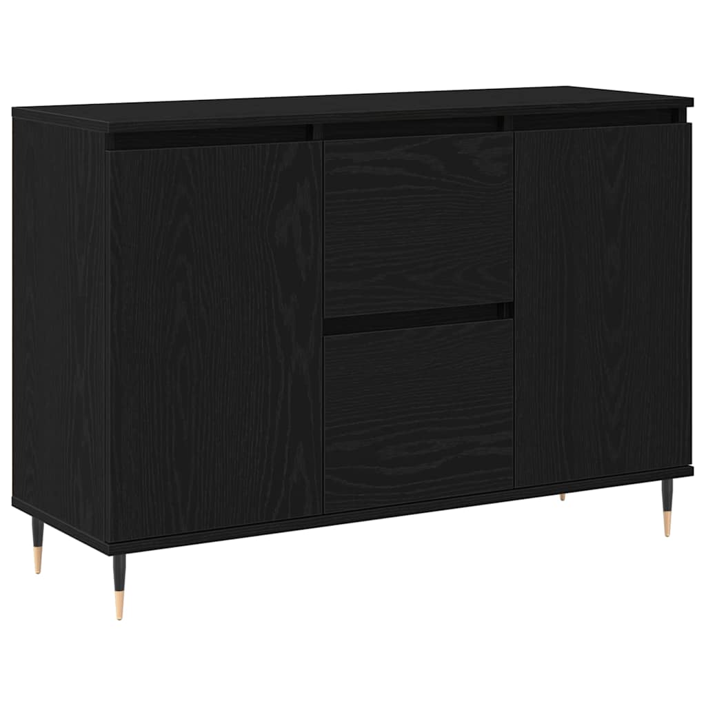 Servírovací Skříň Černý Dub 101,5 X 35 X 70 Cm Kompozitní Dřevo