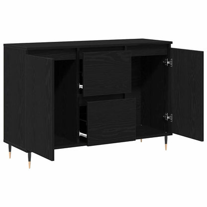 Servírovací Skříň Černý Dub 101,5 X 35 X 70 Cm Kompozitní Dřevo