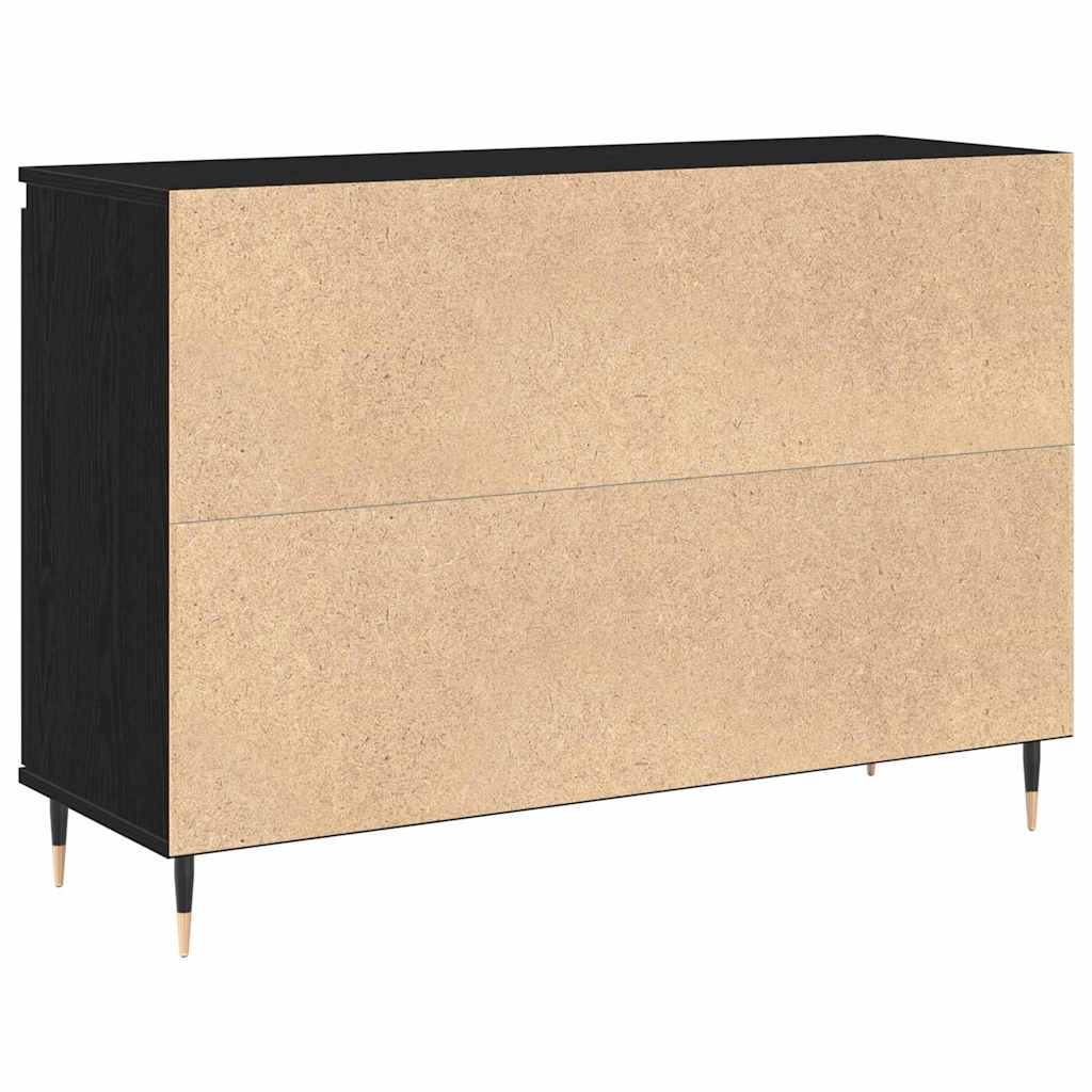 Servírovací Skříň Černý Dub 101,5 X 35 X 70 Cm Kompozitní Dřevo