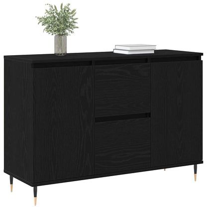 Servírovací Skříň Černý Dub 101,5 X 35 X 70 Cm Kompozitní Dřevo