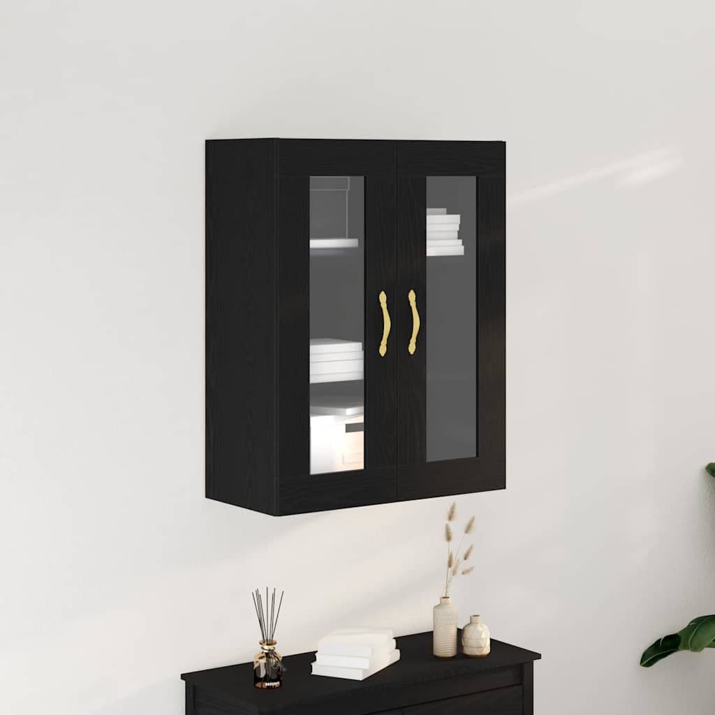 Nástěnná Skříňka Černý Dub 69,5 X 34 X 90 Cm Kompozitní Dřevo