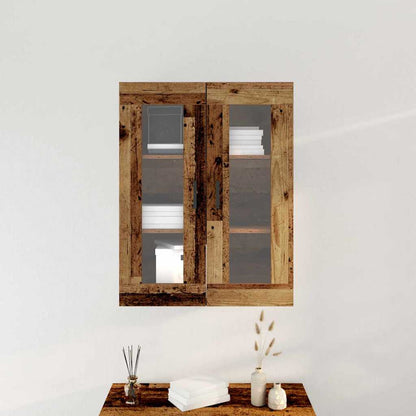 Nástěnná Skříňka Staré Dřevo 69,5 X 34 X 90 Cm Kompozitní Dřevo