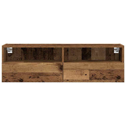 Tv Wall Cabinet 100 X 30 X 30 Cm Staré Dřevo Kompozitní Dřevo