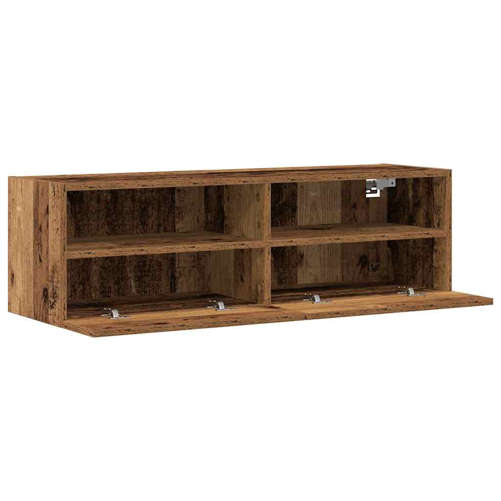 Tv Wall Cabinet 2 Pcs Staré Dřevo Kompozitní Dřevo