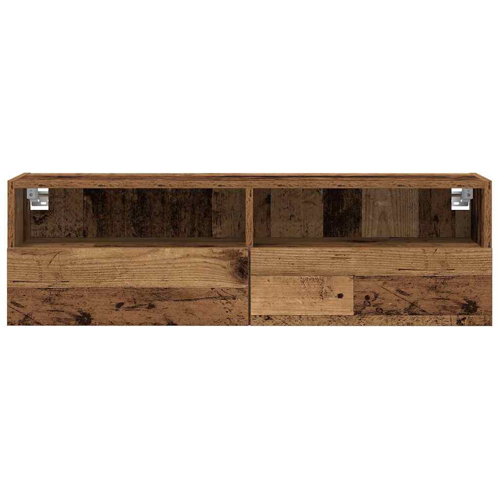 Tv Wall Cabinet 2 Pcs Staré Dřevo Kompozitní Dřevo