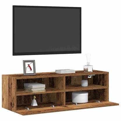 Tv Wall Cabinet 2 Pcs Staré Dřevo Kompozitní Dřevo