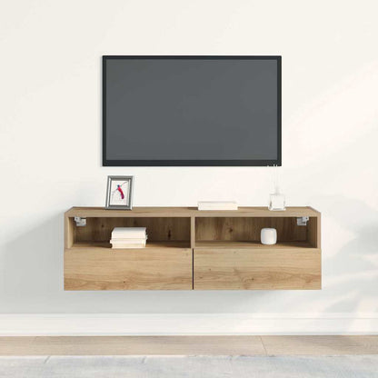 Tv Wall Cabinet 100 X 30 X 30 Cm Dub Artisan Kompozitní Dřevo