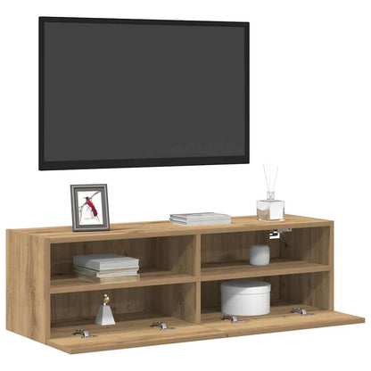 Tv Wall Cabinet 100 X 30 X 30 Cm Dub Artisan Kompozitní Dřevo