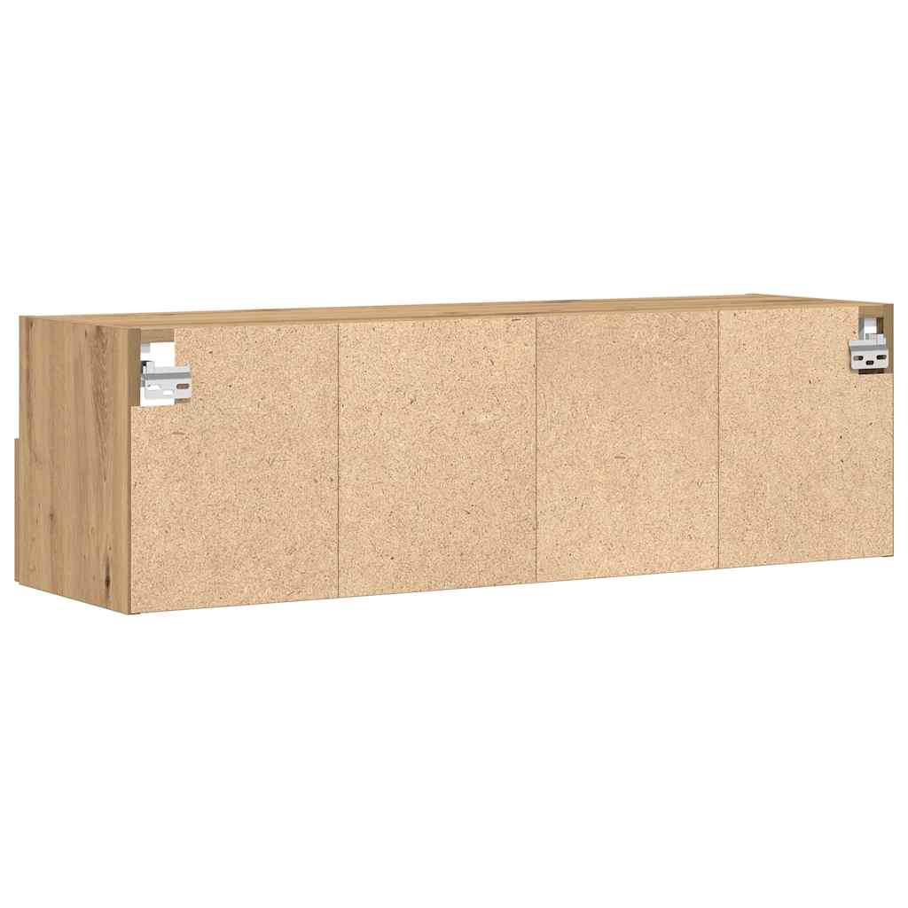 Tv Wall Cabinet 2 Pcs Dub Artisan Kompozitní Dřevo