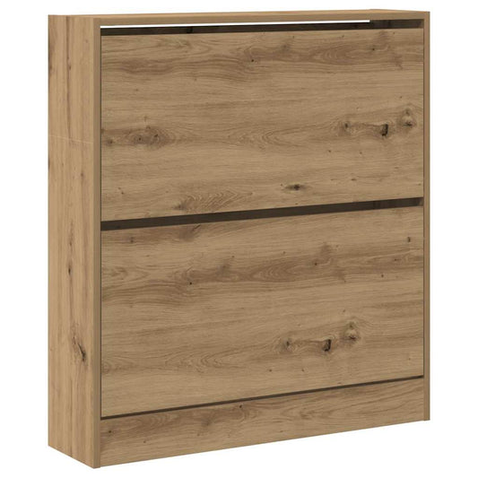 Skříň Na Obuv 80 X 21 X 87,5 Cm Kompozitní Dřevo Kouřový Dub