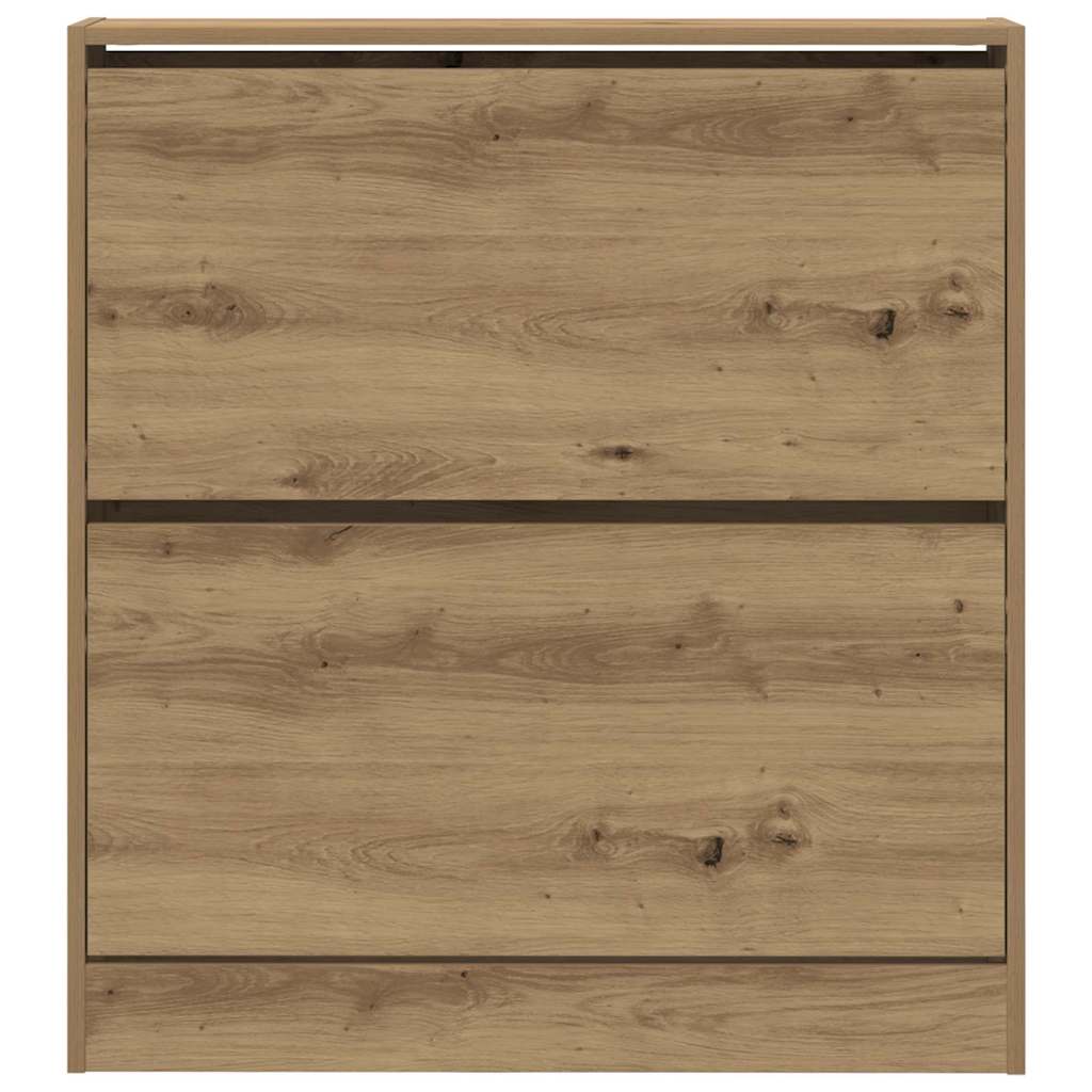 Skříň Na Obuv 80 X 21 X 87,5 Cm Kompozitní Dřevo Kouřový Dub