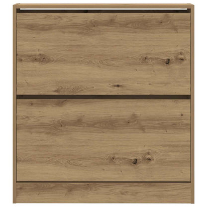 Skříň Na Obuv 80 X 21 X 87,5 Cm Kompozitní Dřevo Kouřový Dub
