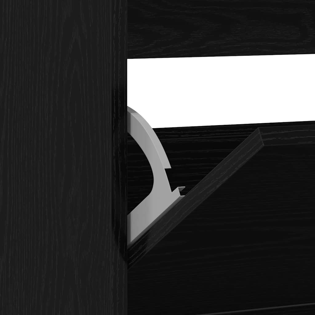 Skříň Na Obuv 80 X 21 X 87,5 Cm Kompozitní Dřevo Černý Dub