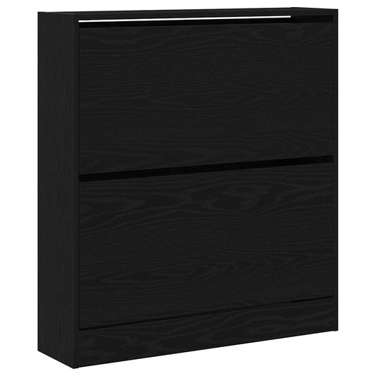 Skříň Na Obuv 80 X 21 X 87,5 Cm Kompozitní Dřevo Černý Dub