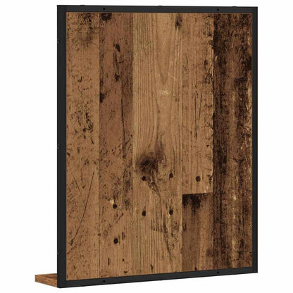 Zrcadlo Staré Dřevo 50 X 12 X 60 Cm Sklo A Inženýrské Dřevo