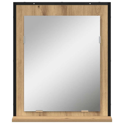 Zrcadlo Dub Artisan 50 X 12 X 60 Cm Sklo A Inženýrské Dřevo
