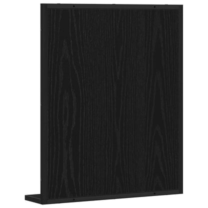 Zrcadlo Černý Dub 50 X 12 X 60 Cm Sklo A Inženýrské Dřevo