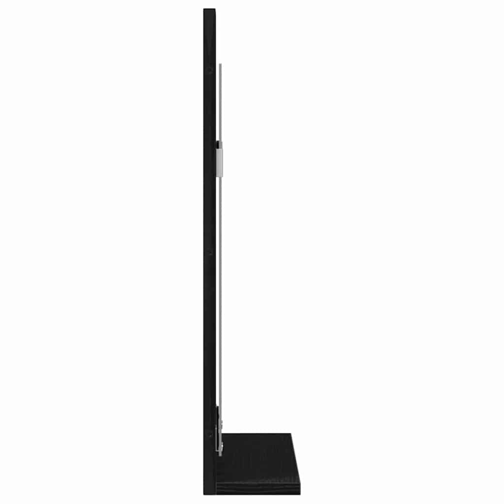 Zrcadlo Černý Dub 50 X 12 X 60 Cm Sklo A Inženýrské Dřevo