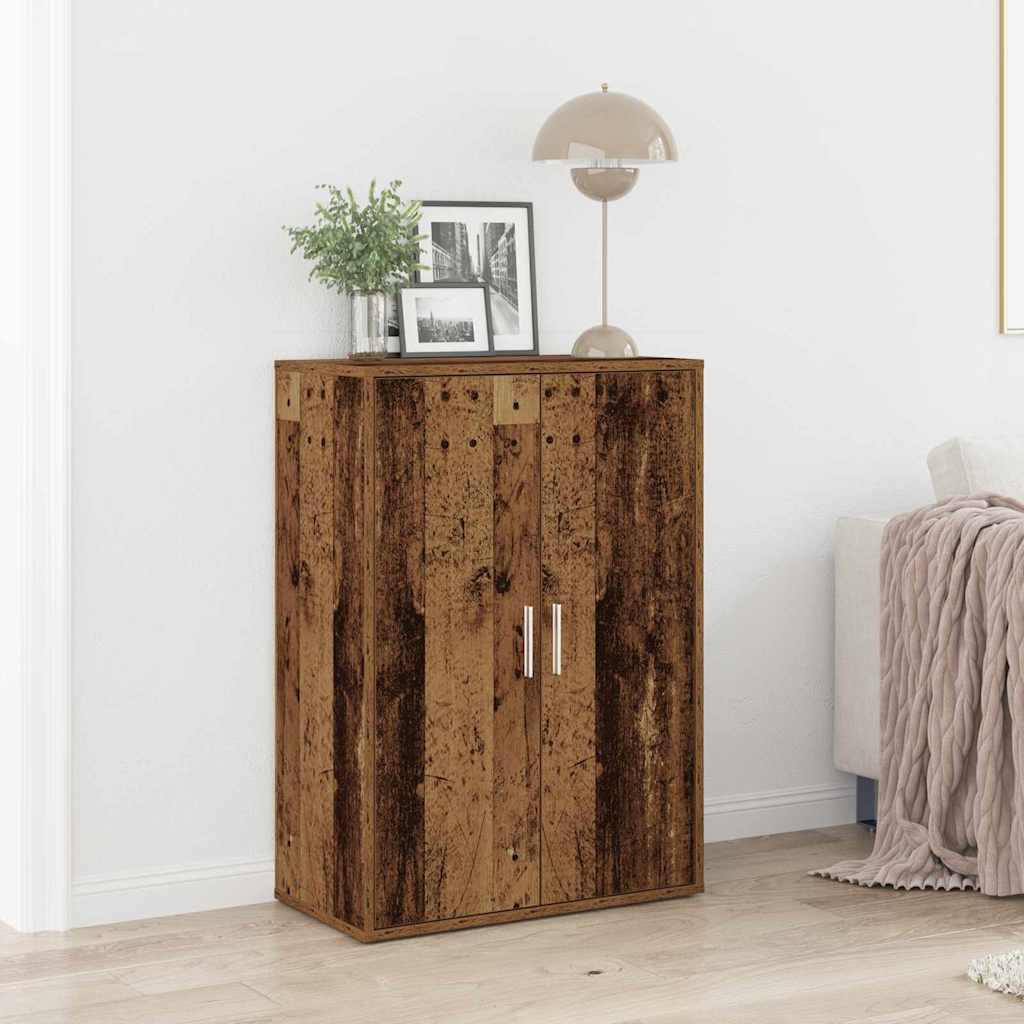 Servírovací Skříň Staré Dřevo 60 X 31 X 84 Cm Kompozitní Dřevo