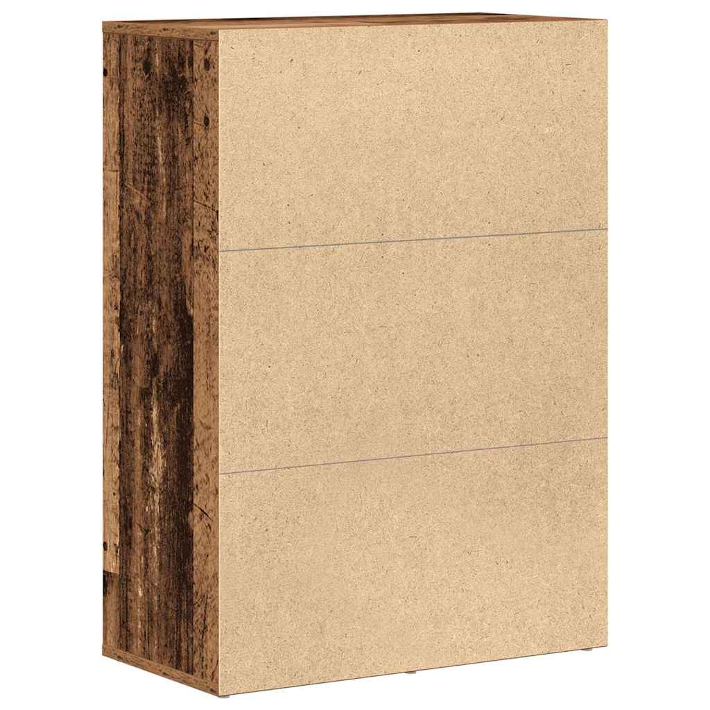 Servírovací Skříň Staré Dřevo 60 X 31 X 84 Cm Kompozitní Dřevo