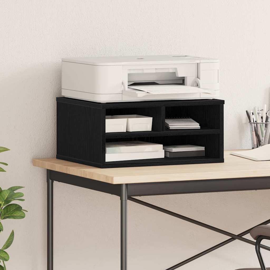 Stojan Na Tiskárnu Černý Dub 49 X 40 X 22.5 Cm Kompozitní Dřevo