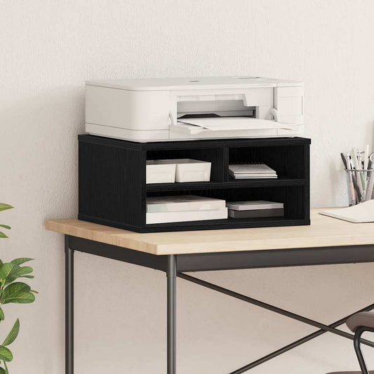 Stojan Na Tiskárnu Černý Dub 49 X 40 X 22.5 Cm Kompozitní Dřevo