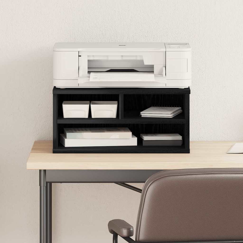 Stojan Na Tiskárnu Černý Dub 49 X 40 X 22.5 Cm Kompozitní Dřevo
