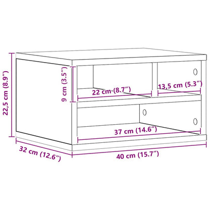 Stojan Na Tiskárnu S Úložištěm Artisanový Dub 40 X 32 X 22,5 Cm