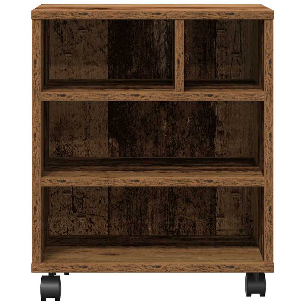 Stojan Na Tiskárnu Staré Dřevo 41 X 32 X 48 Cm Kompozitní Dřevo