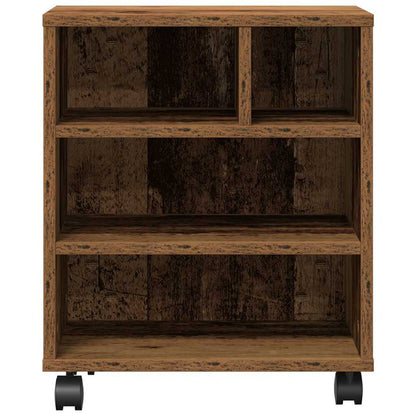 Stojan Na Tiskárnu Staré Dřevo 41 X 32 X 48 Cm Kompozitní Dřevo
