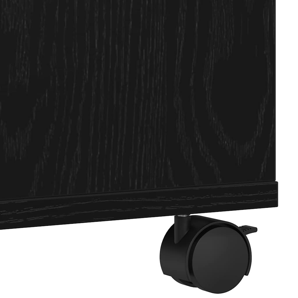 Stojan Na Tiskárnu Černý Dub 41 X 32 X 48 Cm Kompozitní Dřevo