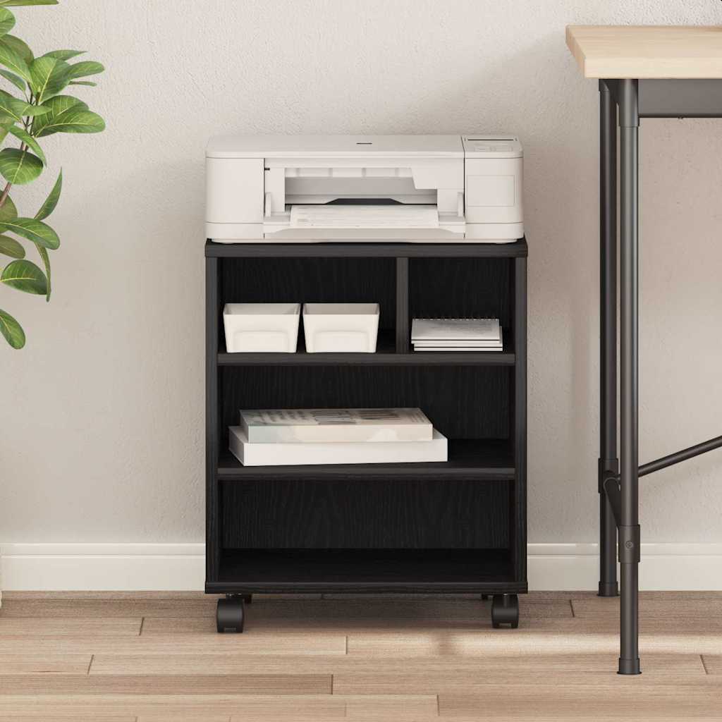 Stojan Na Tiskárnu Černý Dub 41 X 32 X 48 Cm Kompozitní Dřevo